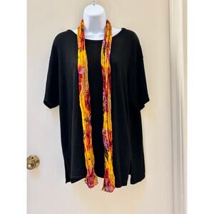 Vintage 90's Vibrant Skinny Scarf